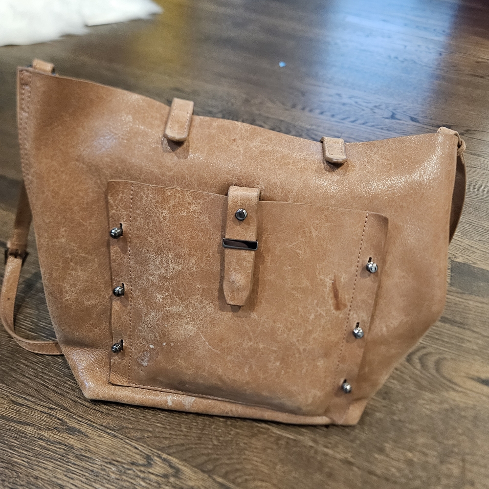 Stylish Tan Botkier Leather Tote Bag